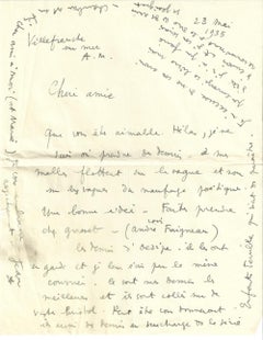 Vintage Autograph Letter by Jean Cocteau - 1935