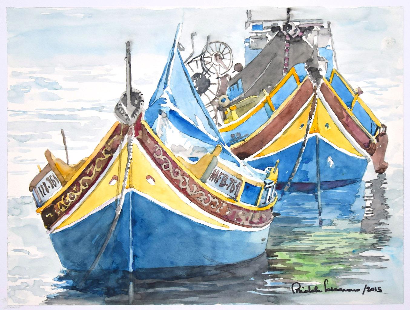 Boat - Watercolor by Michele Cascarano - 2010s