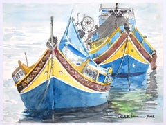 Boat – Aquarell von Michele Cascarano – 2010er Jahre