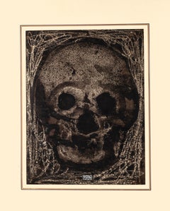 Image of Death - Ink and Watercolor on Paper by E. Berman - 1961