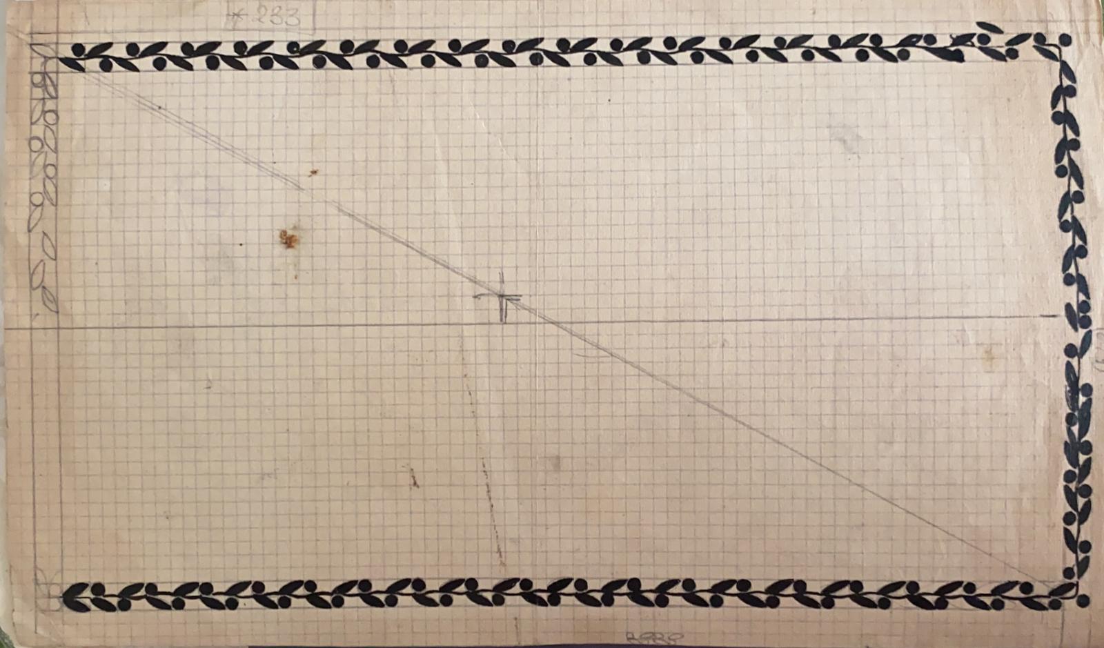 Composición - Dibujo original a lápiz de Gabriele Galantara - Siglo XIX en venta 1