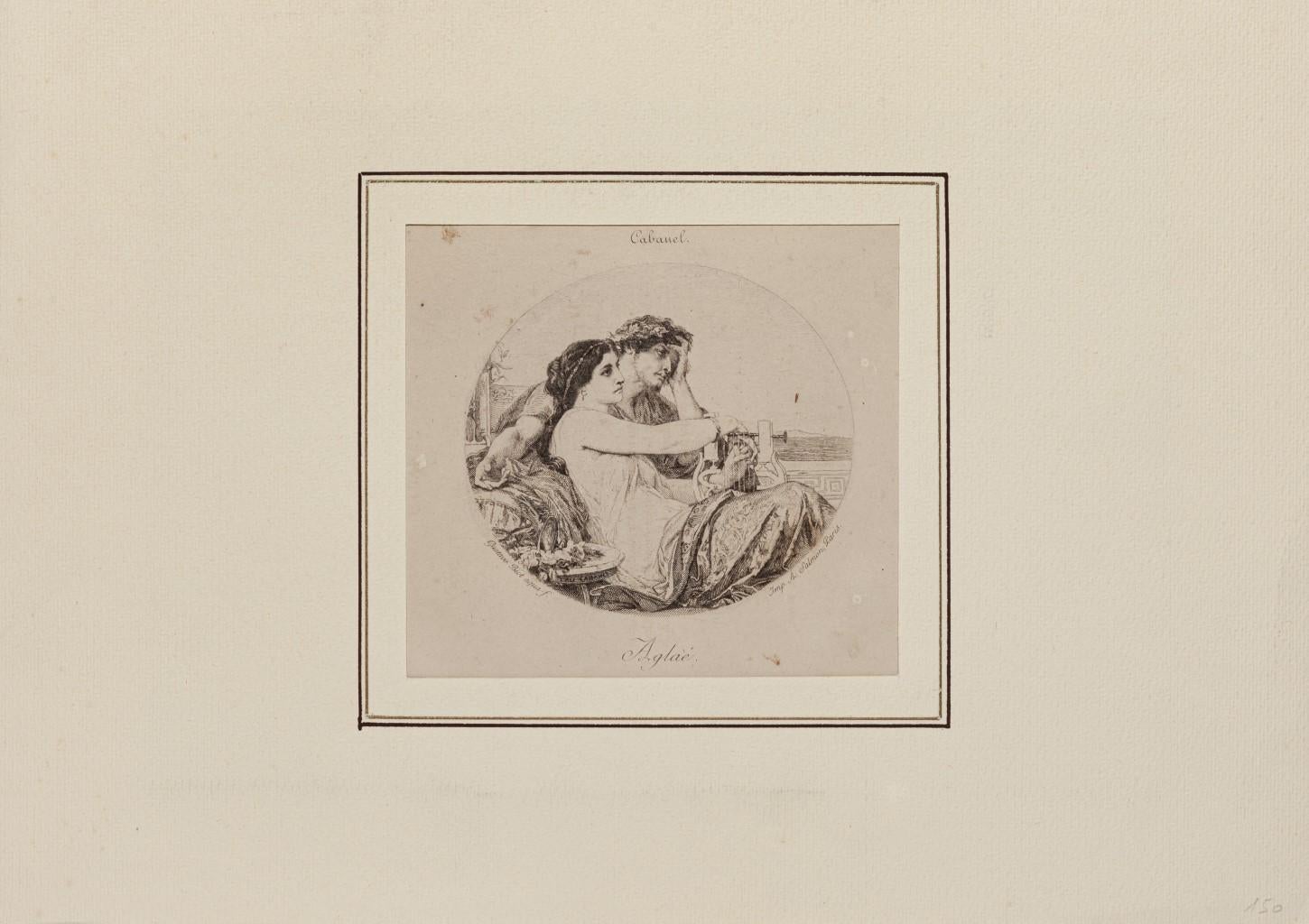 Agla - Gravure originale de Gustave Biot - XXe siècle en vente 1