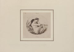 Aglaè - Original Etching by Gustave Biot - 20th Century