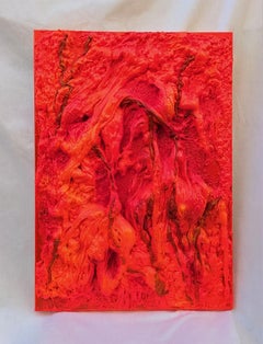 Rosso Magma - Original Mixed Media by Giancarlo Foglietta - 2009