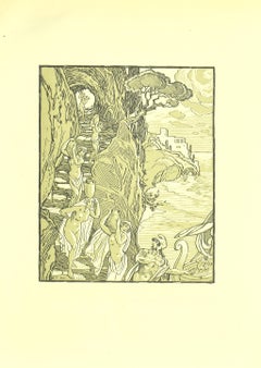 Handmaids and Sailors – Originallithographie von F. Bac, 1922