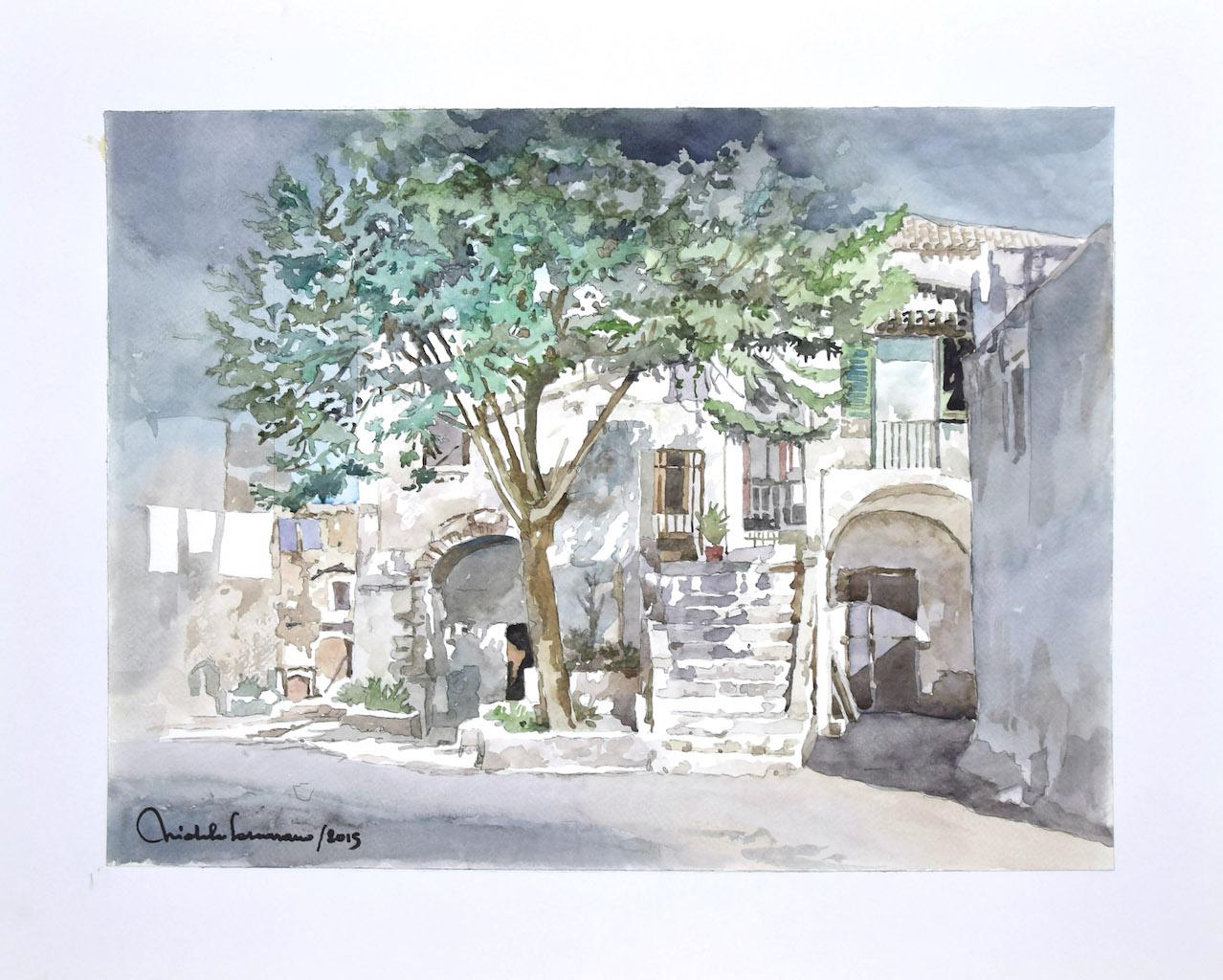 Sicily - Watercolor by Michele Cascarano - 2015