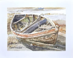 Boat - Original Watercolor on Paper by Michele Cascarano - 2018