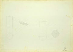 Projection - Original Drawing by Angelo Faverio - 20th Century