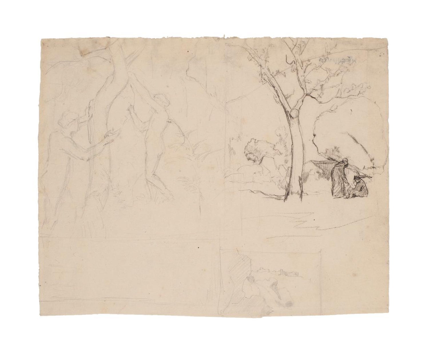 Marcel Mangin 1 - Landscape - Original Pencil on Paper - Early 20th Century  For Sale at 1stDibs