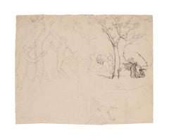 Landscape - Original Pencil on Paper - Early 20th Century