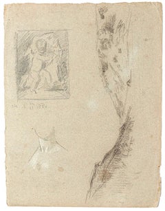 Figures - Original Drawing in Pencil - Early 20th Century