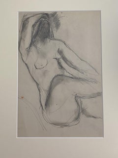 Nude Woman - Original Pencil Drawing by Herta Hausmann - 20th Century
