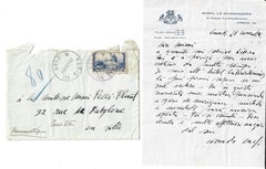 Autograph Invitation Letter - 1938