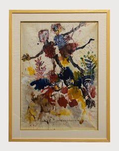 Homage to Klee – Tempera und Aquarell von Sergio Barletta – 1960er Jahre