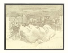 Alfonso Bartoli - Original Pencil on Paper by Giovanni Ioppolo - 20th Century