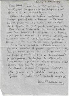 Autograph Letter Signed by Nino Franchina - 1952