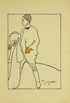 Portrait of W.P. Nicholson - Original Lithograph by James Pryde - 1897