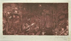 Composition -  Etching by Margherita Benetti - 1972