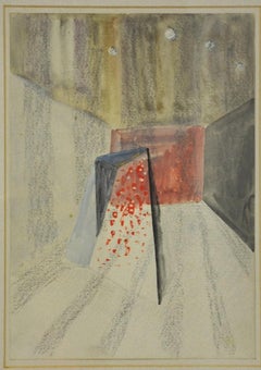 Untitled - Watercolor on Paper by Fausto Melotti - 1975