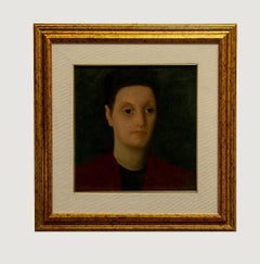 Portrait - Original Painting On Board by Eraldo Mori Cristiani - 1941