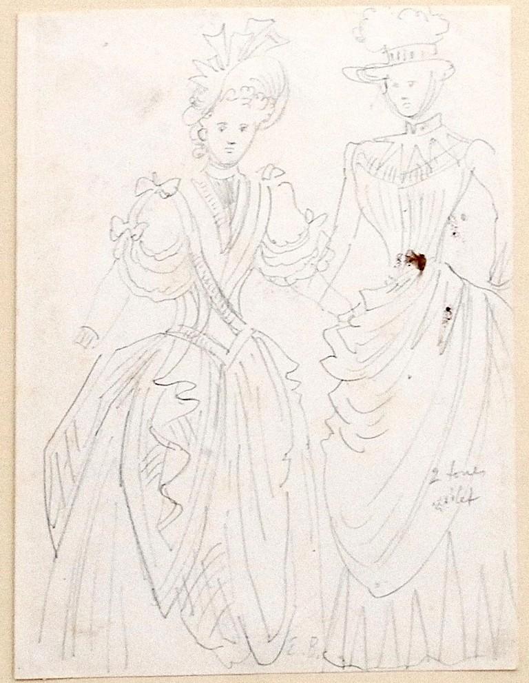 Le costume est un dessin original au crayon sur papier, réalisé par le scénographe russe Eugène Berman,

Monogramme au crayon sur le centre inférieur " E. B ".

Passepartout inclus : 35 x 25.5

En bonnes conditions, à l'exception d'une petite tache