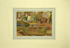 Ship -  Watercolor - Mid-20th Century