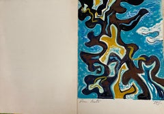 Arabesques Tropicales - Original Watercolor Drawing - 1970s