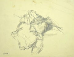 Figura - Dibujo a lápiz - Finales del siglo XX
