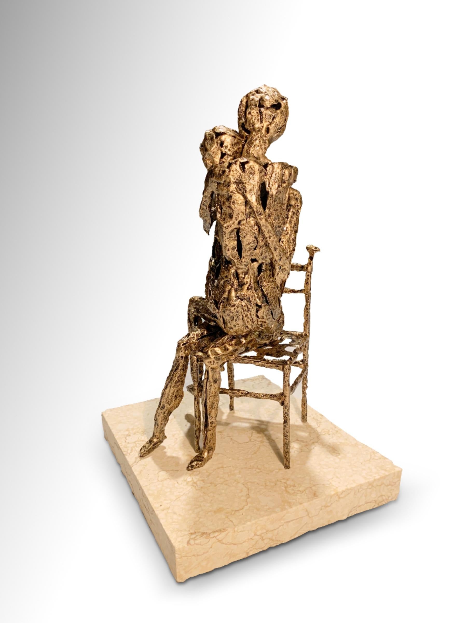 Tenderness - Metallic Sculpture by Fero Carletti - 2020 For Sale 1