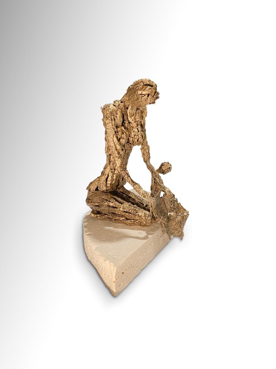 Call -  Metallic Sculpture by Fero Carletti - 2020 For Sale 1