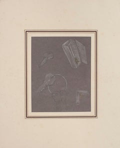 Objects - Pastel Drawing by Bruno Conte - 1981