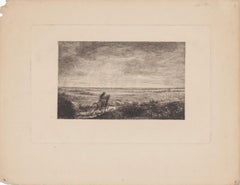 Horseman - Original Etching - 1875