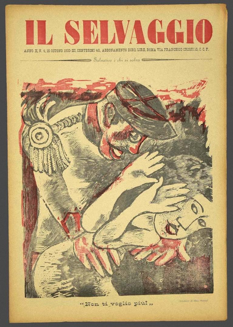 Il Selvaggio #4 - Rivista d'arte con xilografie originali di Mino Maccari - 1933 - Art di Unknown