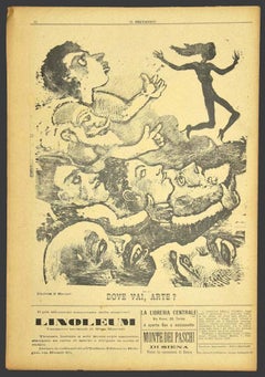 Il Selvaggio #4 - Kunstzeitschrift mit Original-Holzschnitten von Mino Maccari - 1933