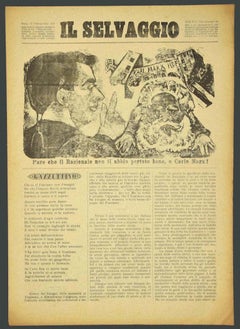 Il Selvaggio n°1 - Magazine d'art avec gravures sur bois originales de Mino Maccari - 1934