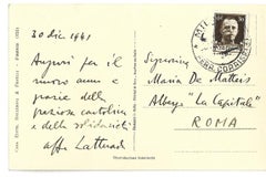 New Year Card Signed and Dated by A. Lattuada to M. De Matteis - 1941
