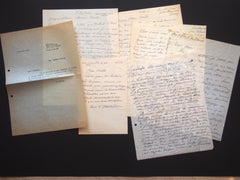 Vintage Correspondence by Ossip Zadkine to Nesto Jacometti - 1960s