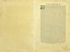 View of Antequera – Radierung von G. Braun und Franz Hogenberg – Ende des 16. Jahrhunderts