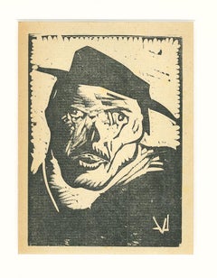 Peinture sur bois Drunk de Lorenzo Viani, 1930