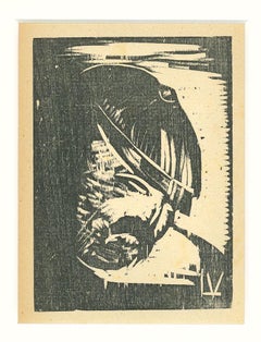 Peinture sur bois Drunk de Lorenzo Viani, 1930