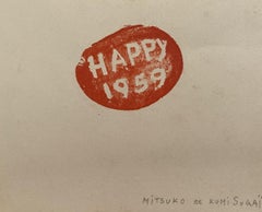 Happy 1959 - Original Lithograph by Kumi Sugai - 1959