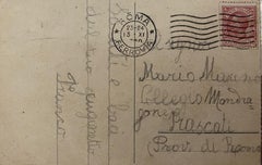 The Fisherman - Original Watercolor Drawing - 1920s