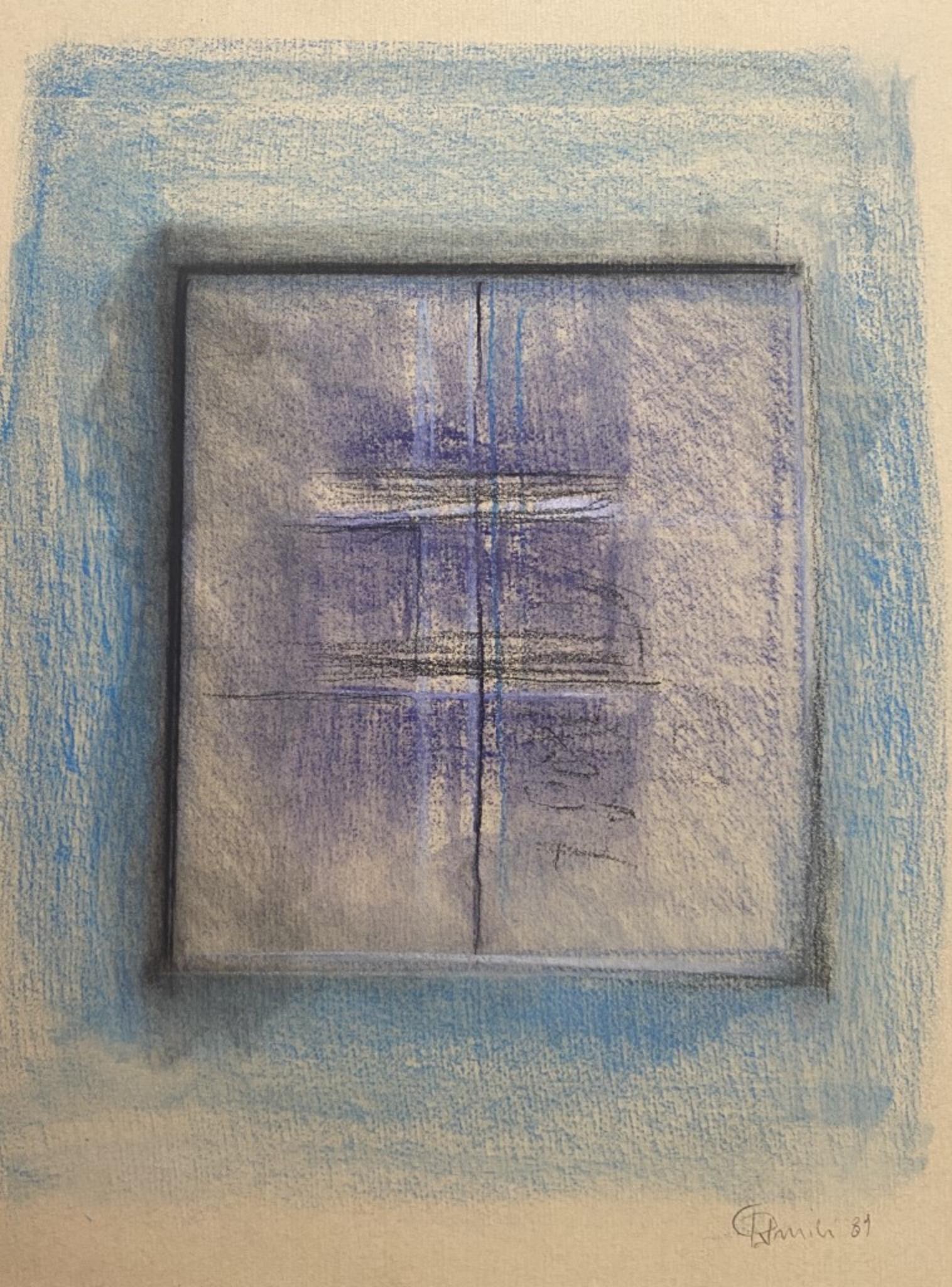Transparenzen – Pastellzeichnung von Claudio Palmieri – 1989er Jahre im Angebot 1