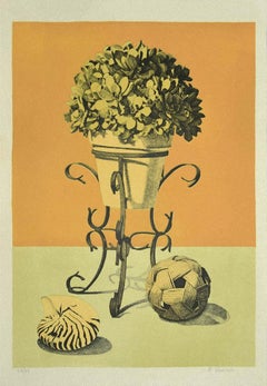 Still Life - Lithograph by Raffaello Piraino - 1970s