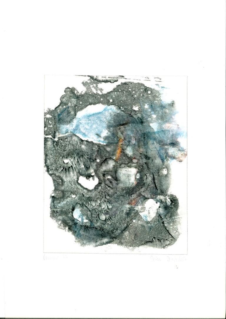 Abstract Composition is an original mixed media drawing in ink and watercolor on paper realized by Peter Dischleit (1940-1993) in 1973.

Hand-signed in pencil on the lower right margin and dated on the lower left margin.

Good conditions. Included