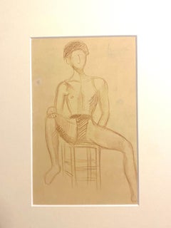 Ritratto di ragazzo - Disegno originale - Anni '30