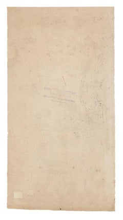 Porcelain Vase - Original China Ink and Watercolor - 1890s