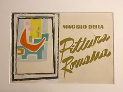 Maggio della Pittura Romana – Original Mixed Media auf Papier – Mitte des 20. Jahrhunderts