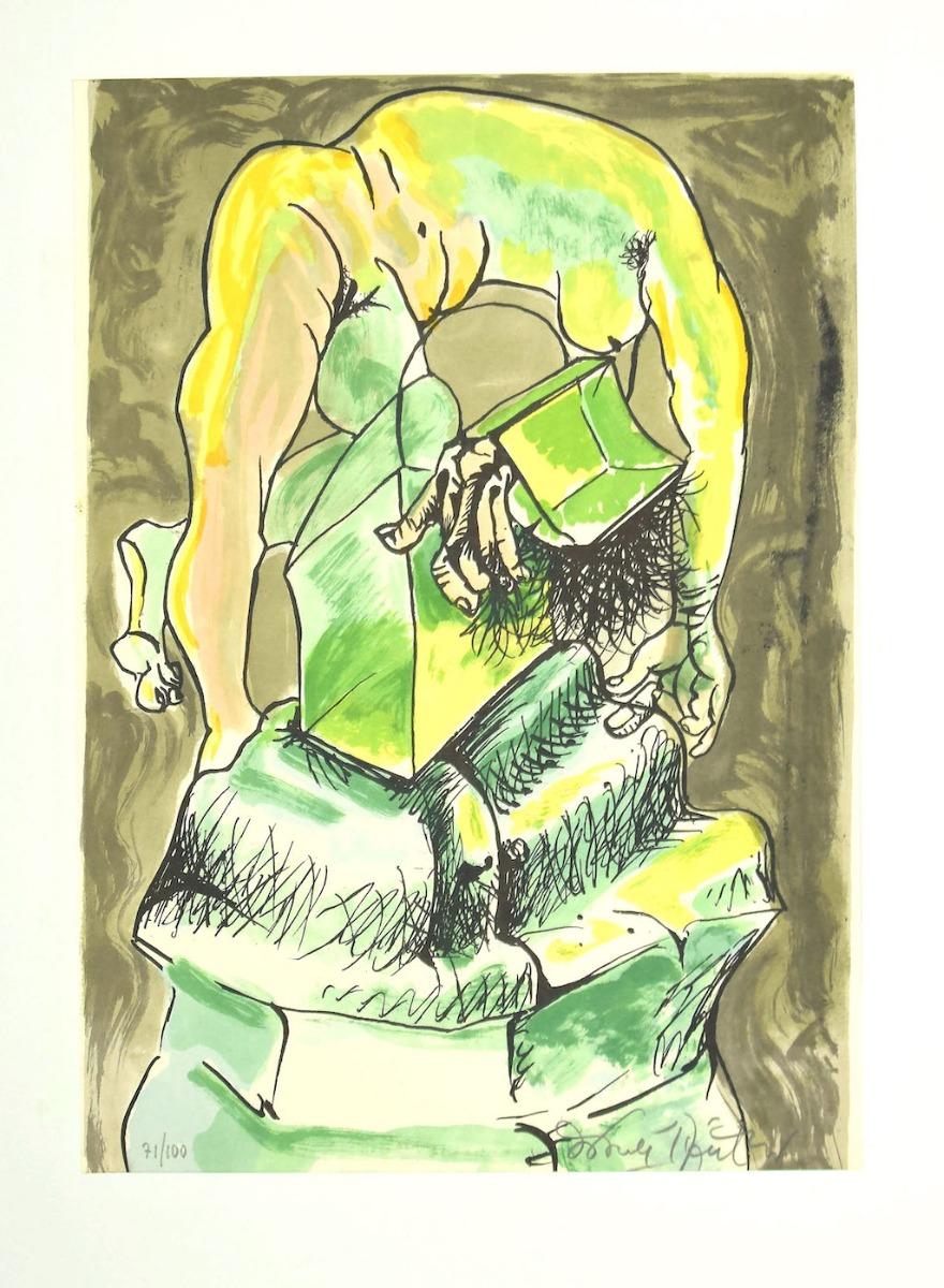 Vegetation - Lithographie originale de Daniele Dimitri - Fin du 20e siècle