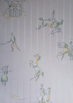 Vintage Ponies - Original Mixed Media - 1970s